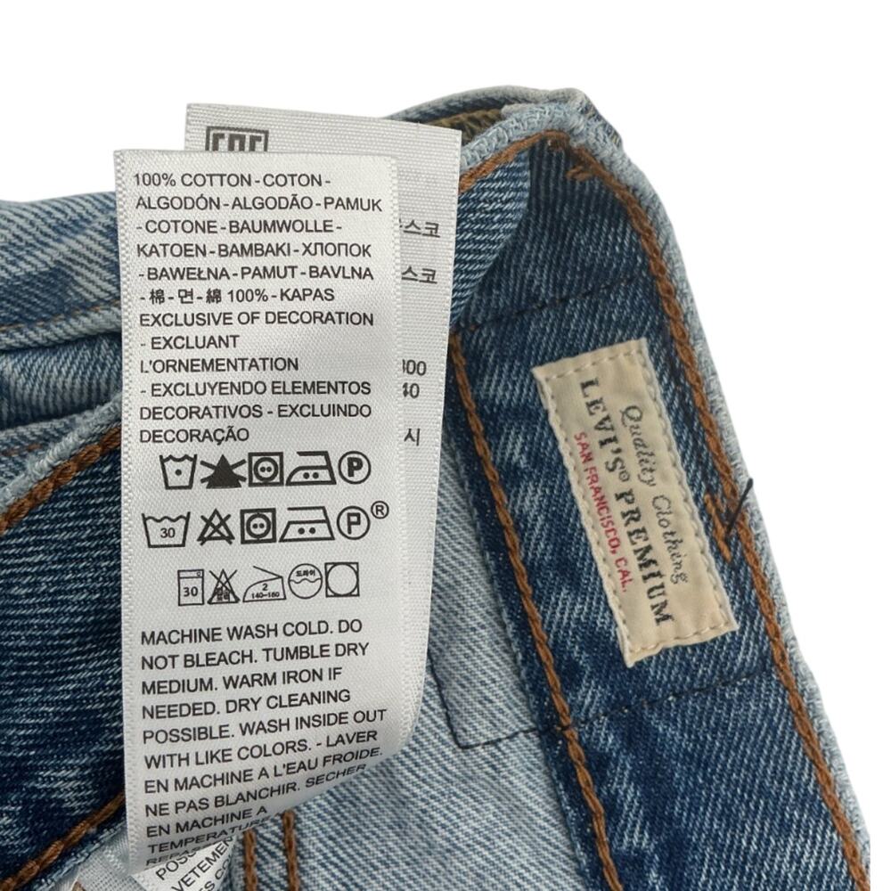 Levi's Two Tone Blue 501 Straight Denim Jeans Size 29 - Picture 4 of 4